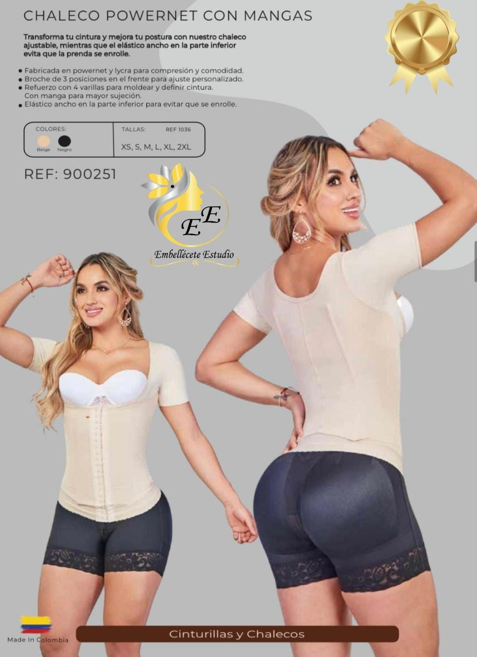 CHALECO POWERNET CON MANGAS