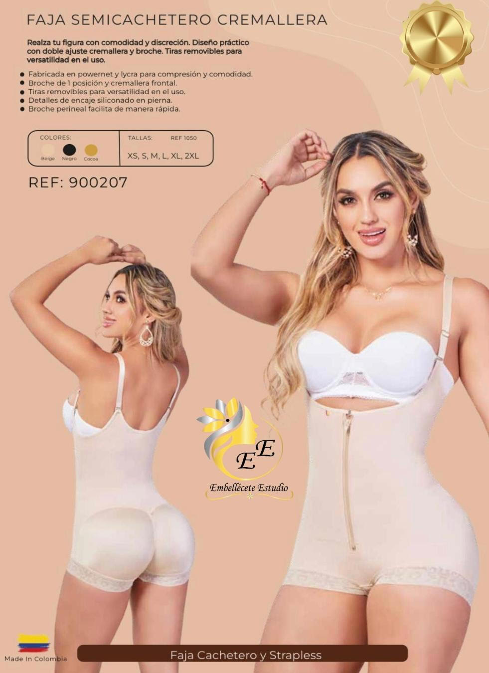 FAJA SEMICACHETERO CREMALLERA