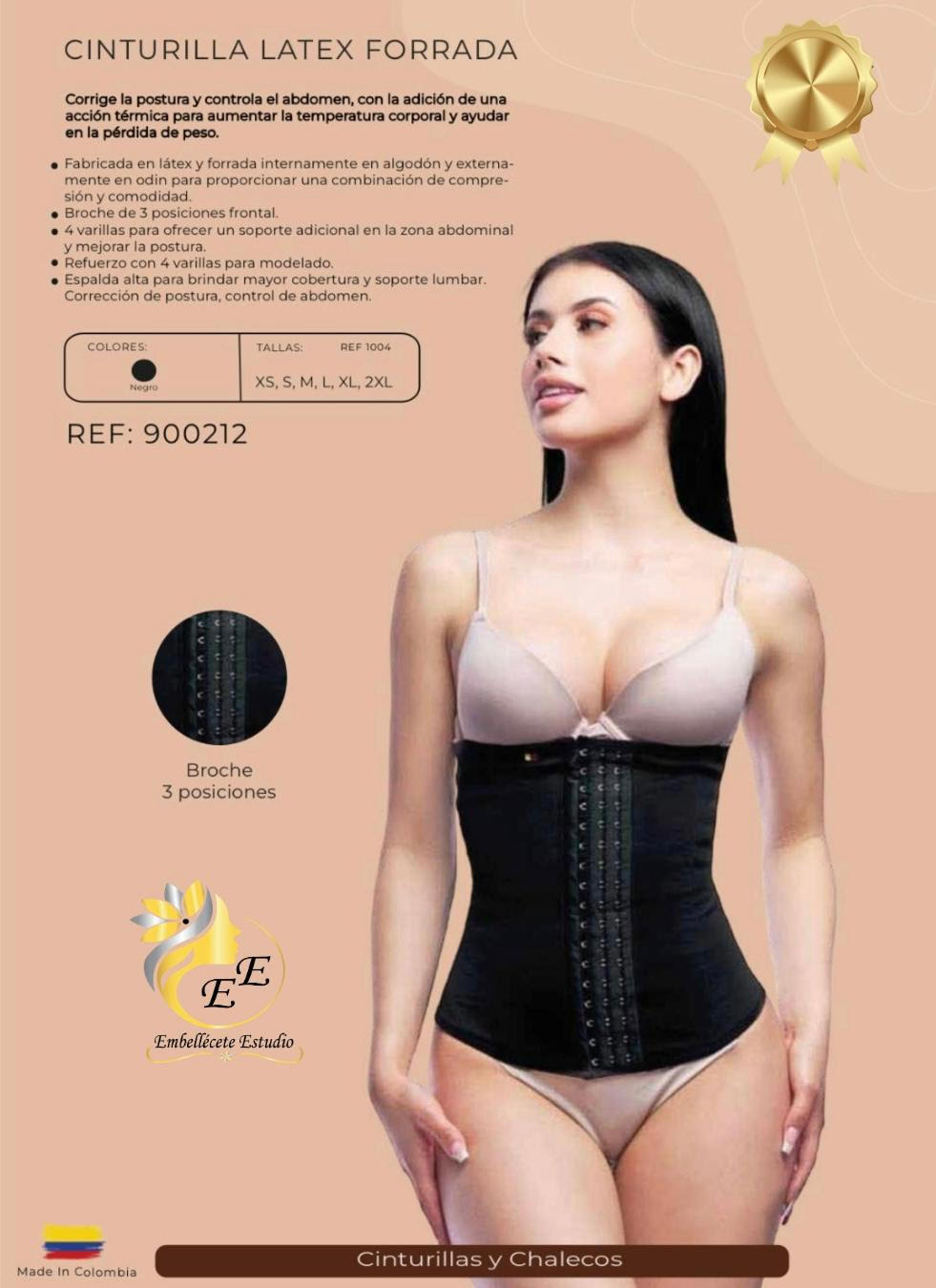 CINTURILLA LATEX FORRADA