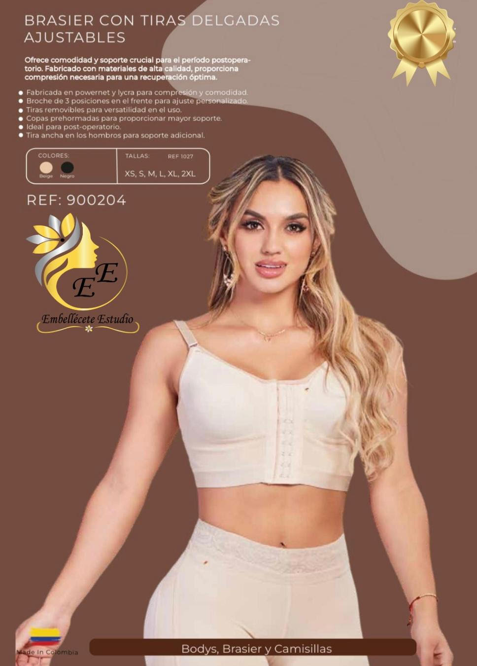 BRASIER CON TIRAS DELGADAS  AJUSTABLES