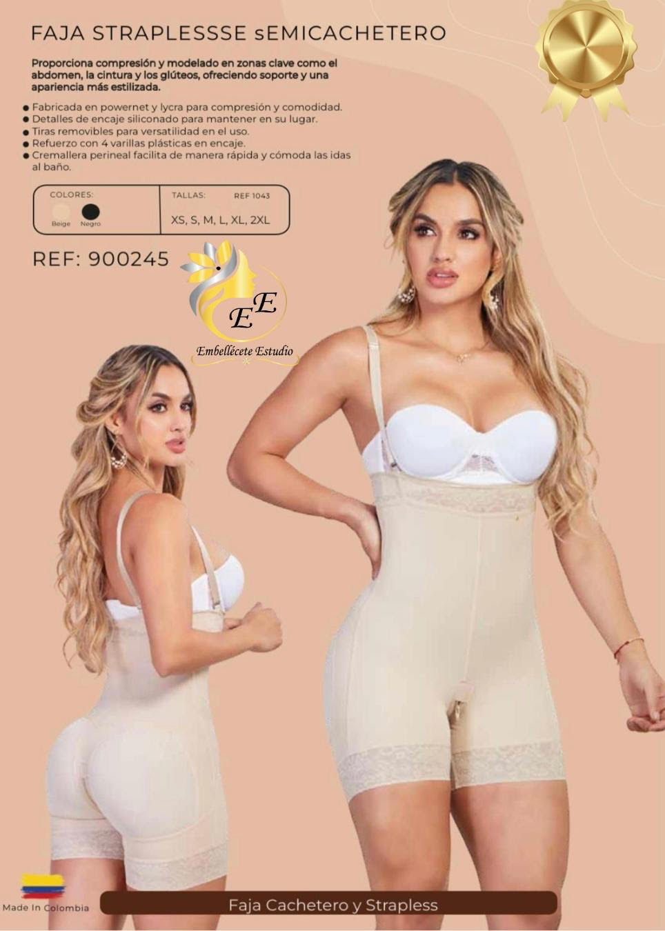 FAJA STRAPLESSSE SEMICACHETERO