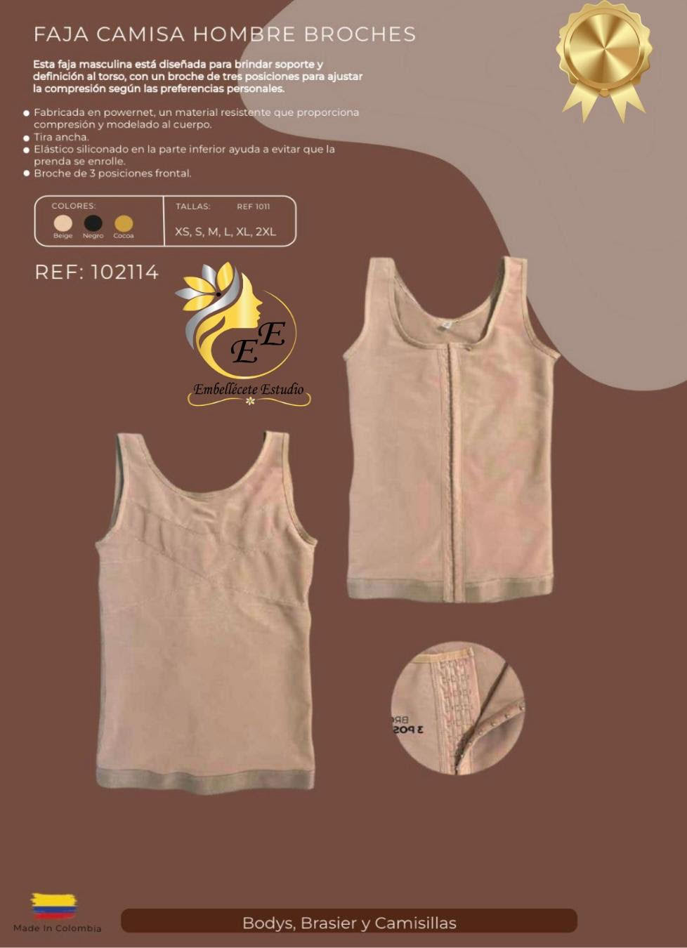 FAJA CAMISA HOMBRE BROCHES