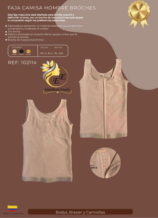 FAJA CAMISA HOMBRE BROCHES