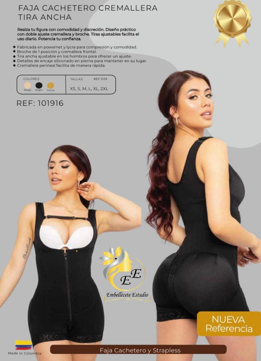 FAJA CACHETERO CREMALLERA  TIRA ANCHA