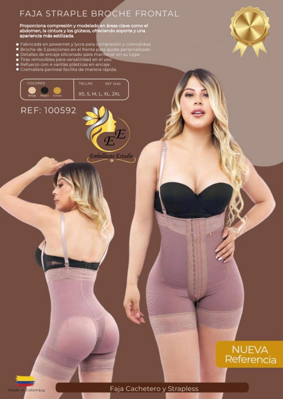 FAJA STRAPLE BROCHE FRONTAL